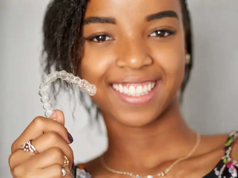 Invisalign clear aligner treatment at Levin Dental Centre for discreet teeth straightening and achieving a confident smile